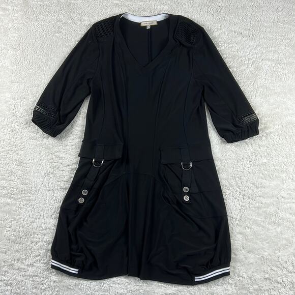 Alain Murati drop waist black dress, size small - Picture 3 of 7